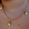 Collar - Charm Hongos Verde