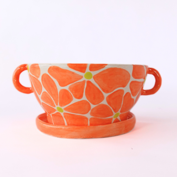 Maceta Plant Mom Naranja